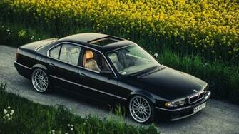 Bmw E38 740ia Stance Bimmer Boomer Black Rollers HD