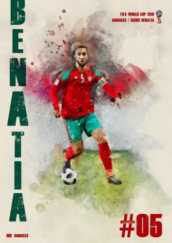Medhi Benatia Of Morocco Wallpaper Equipe Maroc