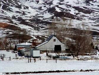 Wallpaper Winter Barns Desktop Background Computer
