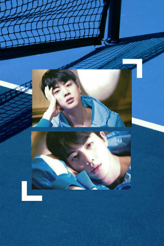 Kim Seokjin Blue Aesthetic Wallpaper Bts Jin I