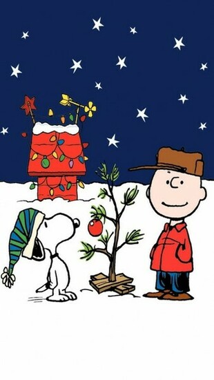 Peanuts Charlie Brown Christmas iPhone Wallpaper Ipod HD