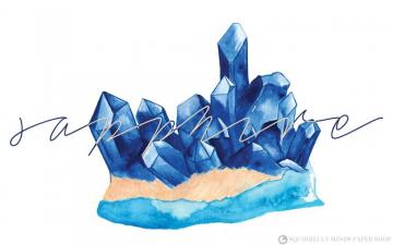 Watercolour Sapphire Desktop Wallpaper
