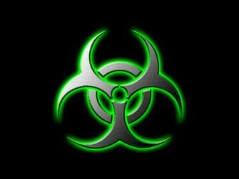 Cool Biohazard Symbol Wallpaper Green By