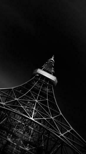 G4 HD Fading Black Eiffel Tower Lg Wallpaper