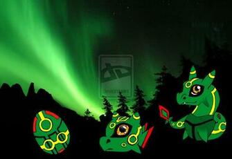 Pokemon Inspired Digimon Rayquaza By Lunabelnadez