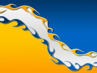 Flames Blue And Gold Waves By Jbensch