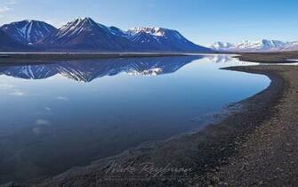 Near Longyearbyen Adventfjorden Spitsbergen Svalbard Norway