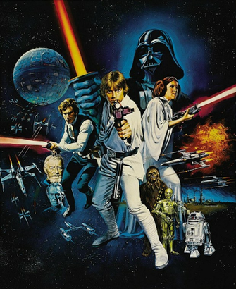 Star Wars Movies Poster Wallpaper
