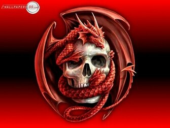 Wallpaper Background Scary Skull