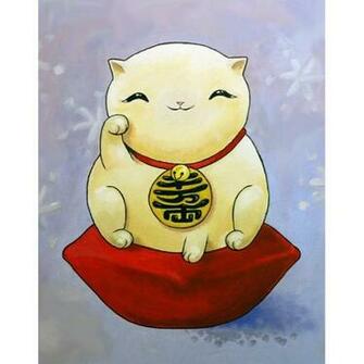 Go Back Gallery For Lucky Cat Art