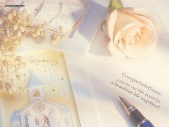 Wedding Favors Wallpaper Vol Card Love Theme