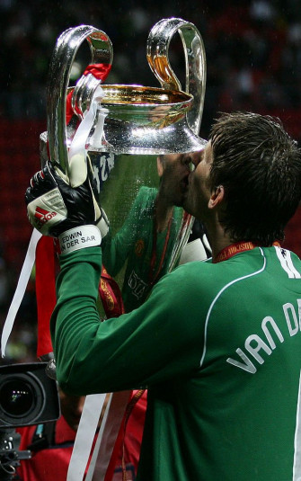 Moscow Russia May Edwin Van Der Sar Of Manchester United