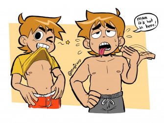 Scott Pilgrim Takes Off His Shirt Art By Mxgicarp R Scottpilgrim