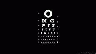 Funny Eye Chart White Black Different HD Wallpaper