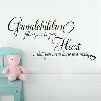 Vinyl 3d Wallpaper Posters Grandchildren Fill Your Empty Heart