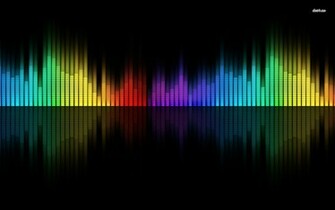 Neon Equalizer Wallpaper Abstract
