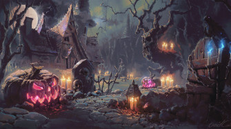 Halloween Artwork Holiday Wallpaper