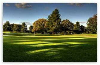 Beautiful Golf Course HD Desktop Wallpaper Widescreen Fullscreen