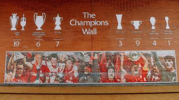 Liverpool Fc Champions Walls Updated After Carabao Cup Victory