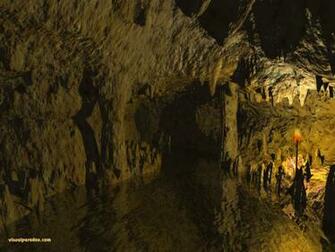 Hole Tunnel Stalagmites Stalactites Caves 3d Wallpaper
