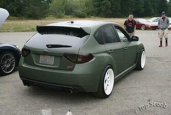 Subaru Wrx Sti Stanced Hatchback Wallpaper Car