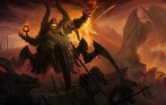 Wallpaper The Volcano Demon Diablo Azmodan Image For