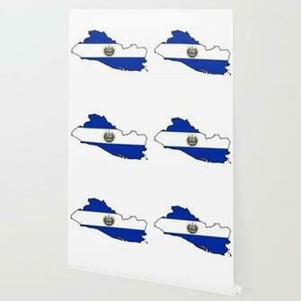El Salvador Map With Salvadoran Flag Wallpaper By Havocgirl Society6
