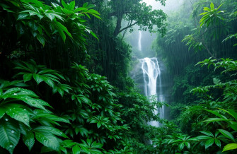 Rainy Forest Wallpaper