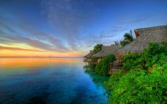 On The Island Of Tahiti Desktop Wallpaper