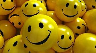HD 3d Yellow Smile Balls Wallpaper Wallpaperbyte