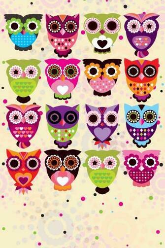 Owls Cartoon Wallpaper By Pimpyourscreen