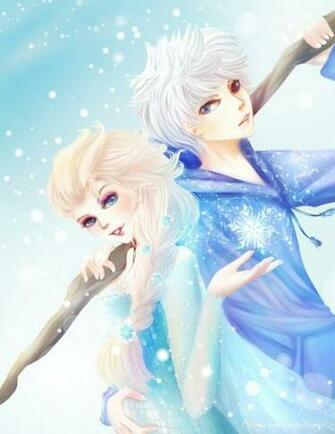 Elsa And Jack Frost By Aisyeraa