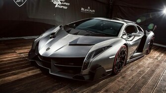 Sport Lamborghini Veneno White HD Wallpaper Cars