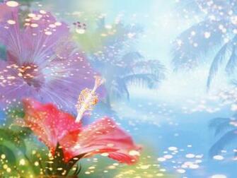 Birds Tropical Flowers Wallpaper Full 3d