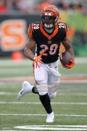 Joe Mixon Of The Cincinnati Bengals Runs With Ball During