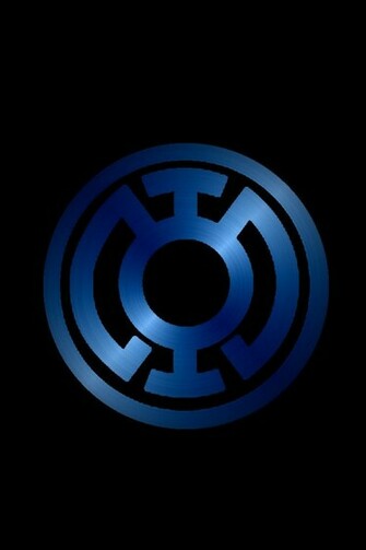 Blue Lantern Symbol Wallpaper Background By