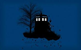 Mad Man With A Box Silhouette Tree By T3ch82