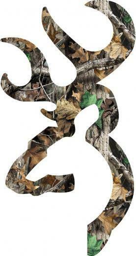 Browning Heart Logo Camo Style Deer