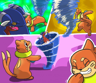 Buizel Battle Moment By Sharpjet