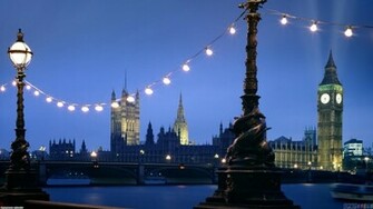 Westminster At Night London England Wallpaper Open Walls