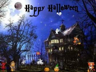 Halloween Haunted House Wallpaper
