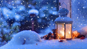 Winter Night Desktop Wallpaper