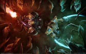Video Games Attack Starcraft Ii Terrans Protoss Zerg