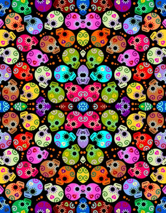 Skull Fabric Wallpaper Gift Wrap And Decals Spoonflower