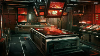 Futuristic Laboratory Wallpaper