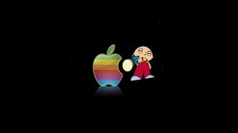 Mac Apple Family Guy Cartoon Dark Black HD Wallpaper Desktop Pc