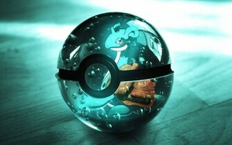 Shiny Pokeball With Lapras On It
