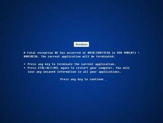 Bsod Wallpaper On