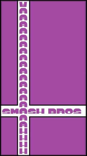 Waluigi Smash Bros Phone Background Mspaint