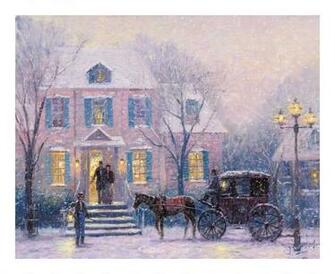 Thomas Kinkade An Evening Out Recommended Size X Inch